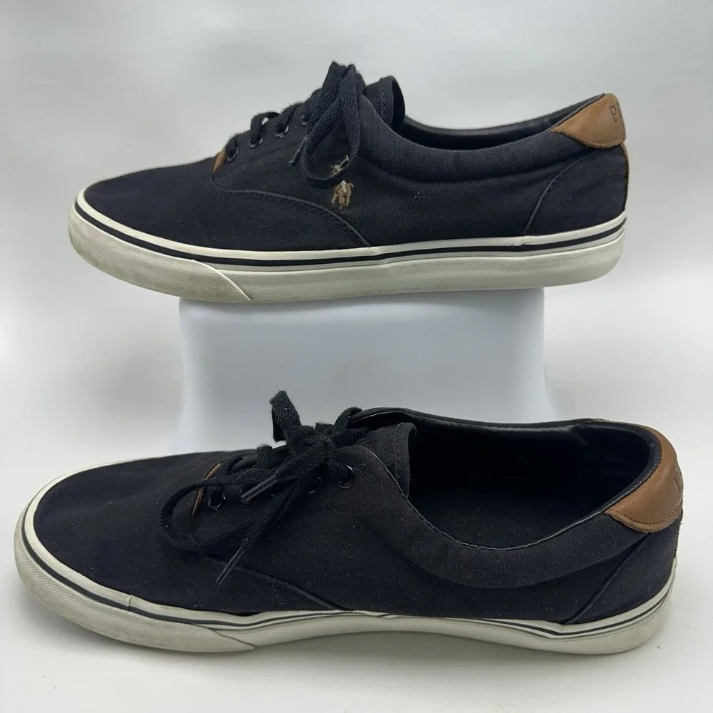 POLO RALPH LAUREN Thorton‎ Casual Shoes Black Men's 10.5D Lace Up